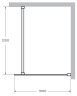 Душевая перегородка Cezares Liberta 100 LIBERTA-L-1-100-120-GR-Cr