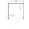 Душевой уголок Cezares Liner 90x90 L LINER-A-1-90-C-Cr-L