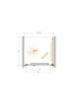 Душевая дверь Cezares Lux 80 LUX-B-FS-1-80-C-GM