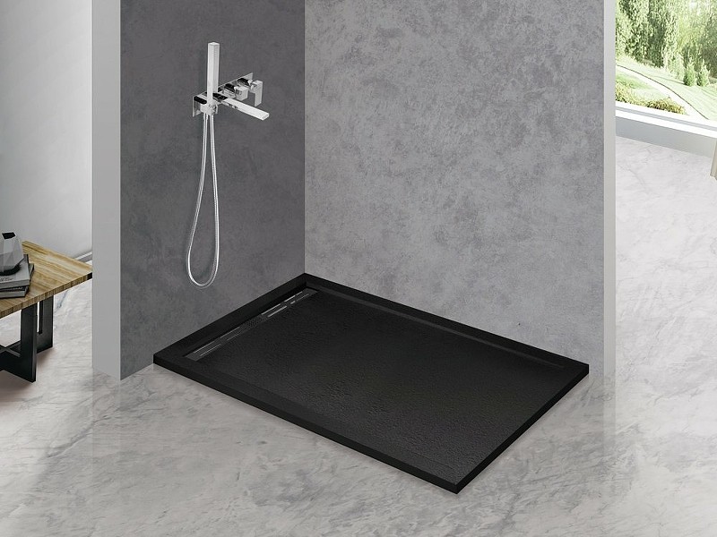 Душевой поддон из искусственного камня Cezares Tray AS 120х90 TRAY-AS-AH-120/90-30-NERO