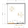 Душевой уголок Cezares Molveno 90x100 MOLVENO-AHF-31-90/100-C-CR-IV