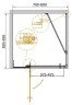 Душевой уголок Cezares Slider 80x90 SLIDER-AH-1-90-70/80-C-BORO