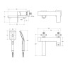 Смеситель для ванны Cezares Slider SLIDER-VD-NOP
