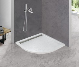 Душевой поддон из искусственного камня Cezares Tray AS 90x90 TRAY-AS-R-90-30-W