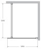 Душевая перегородка Cezares Liberta 105 LIBERTA-L-1-105-120-C-Cr