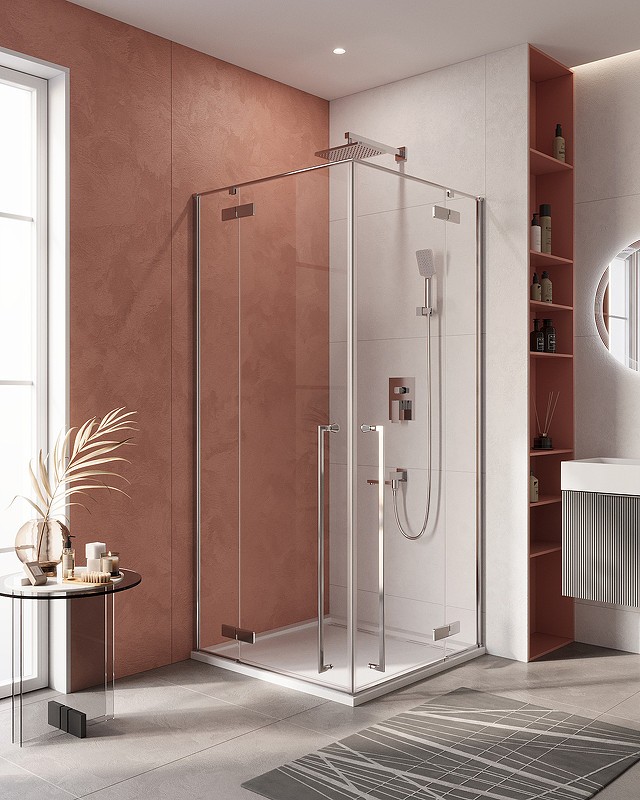 Душевой уголок Cezares Liner 90x90 LINER-A-2-90-C-Cr