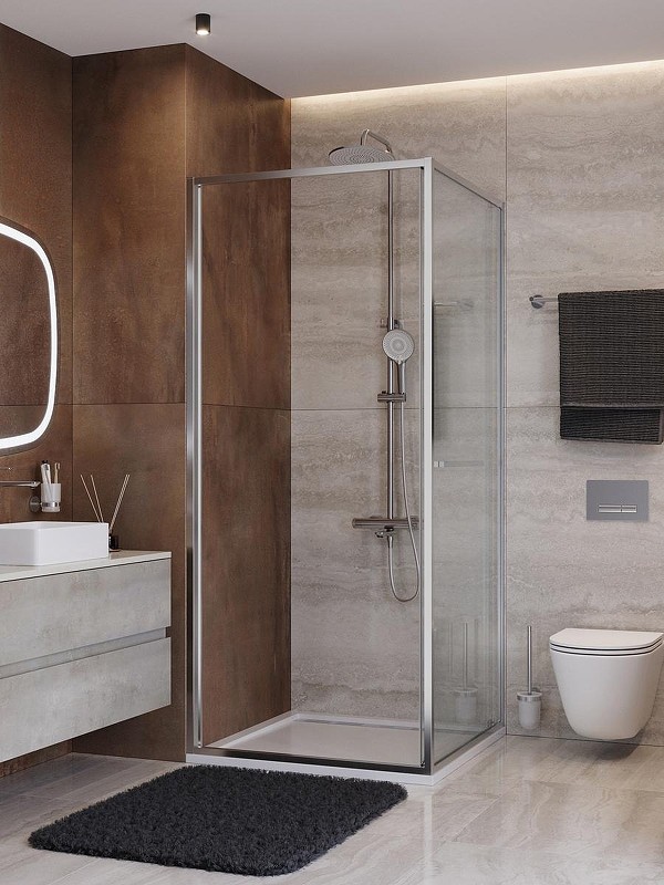 Душевой уголок Cezares Lux 90x100 LUX-AH-FS-1-90/100-C-CR