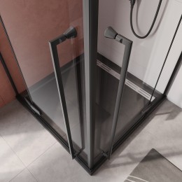 Душевой уголок Cezares Liner 90x90 LINER-A-2-90-C-NERO