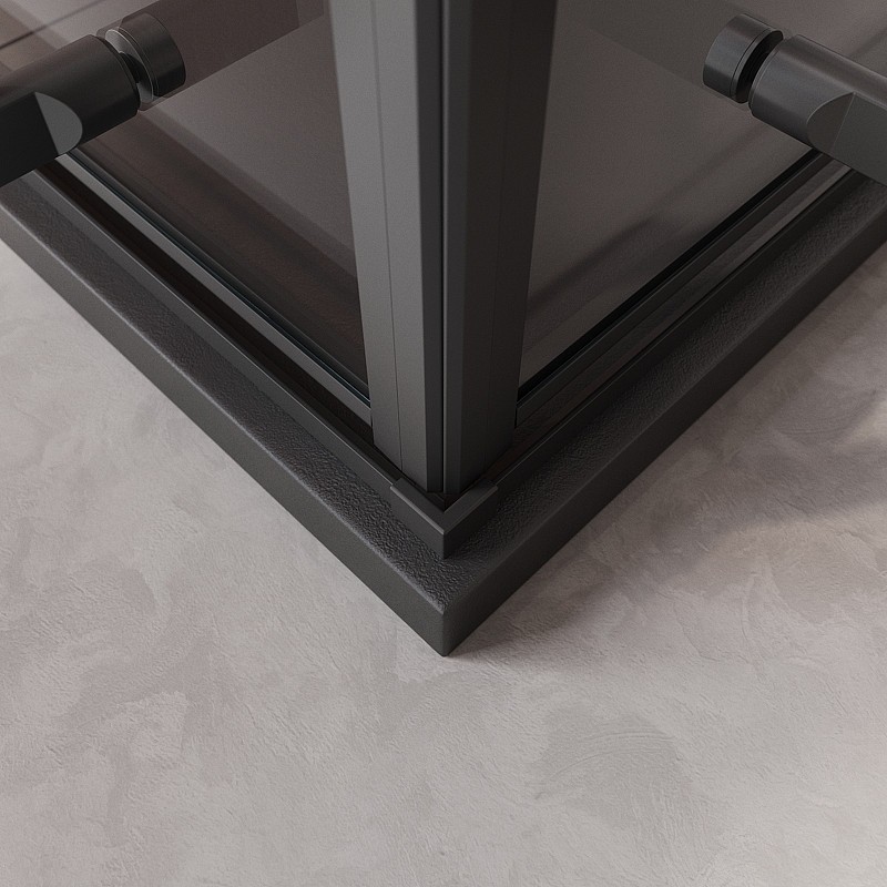 Душевой уголок Cezares Liner 90x90 LINER-A-2-90-C-NERO