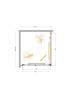 Душевой уголок Cezares Lux 90x100 LUX-AH-FS-1-90/100-C-GM