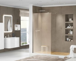 Душевая перегородка Cezares Liberta 110 LIBERTA-L-1-110-120-BR-Cr