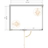 Душевой уголок Cezares Liner 120x90 L LINER-AH-1-120/90-C-Cr-L
