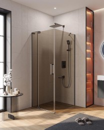 Душевой уголок Cezares Slider 90x80 SLIDER-AH-1-80-80/90-BR-GM