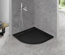 Душевой поддон из искусственного камня Cezares Tray AS 90х90 TRAY-AS-R-90-30-NERO