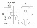 Смеситель для душа Cezares Olimp VDIM-L OLIMP-VDIM-03/24-L