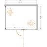 Душевой уголок Cezares Liner 120x90 R LINER-AH-1-120/90-C-Cr-R