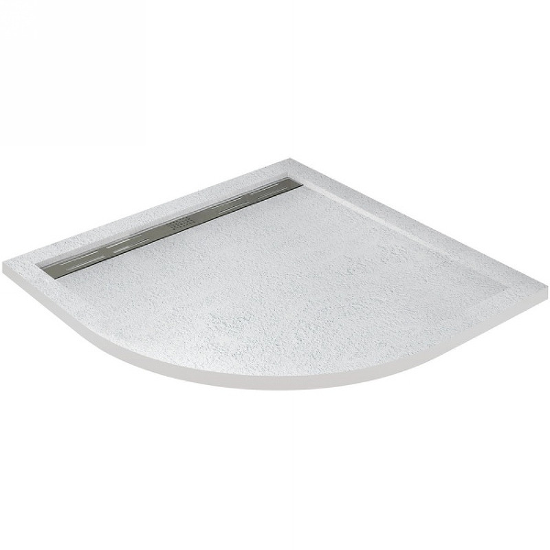 Душевой поддон из искусственного камня Cezares Tray AS 80x80 TRAY-AS-R-80-30-W