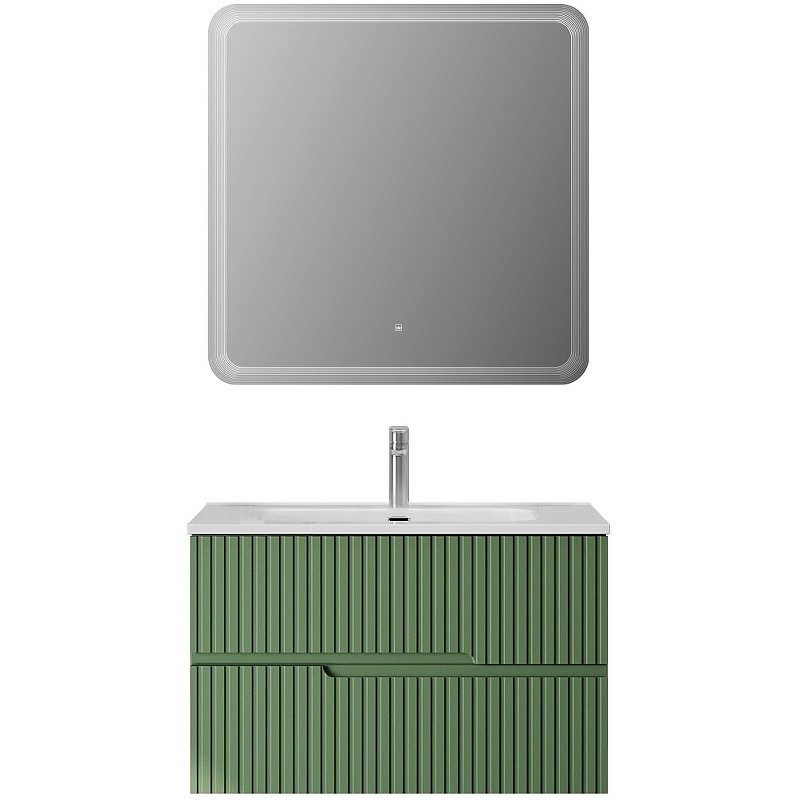 Тумба под раковину Cezares Duet-N 80 DUET-N-800-2C-SO-PS-P подвесная