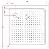 Акриловый поддон для душа Cezares Tray А 100х100 TRAY-A-A-100-15-W0