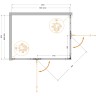 Душевой уголок Cezares Liner 120x90 L LINER-AH-2-120/90-C-Cr-L