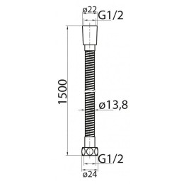Душевой шланг Cezares Czr CZR-U-FMDC-150-03/24