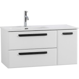 Тумба под раковину Cezares Eco-Cer-N 100 L ECO-CER-N-1000-2C-1A-SO-BL-L подвесная