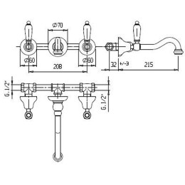 Смеситель для раковины Cezares First FIRST-BLS1-01-Bi