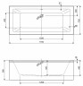 Акриловая ванна Cezares Plane Mini 170x75 PLANE MINI-170-75-42-W37